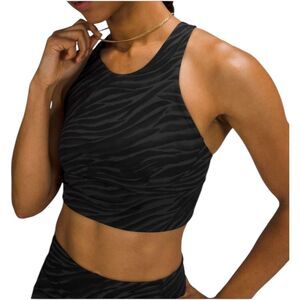 Lululemon Wunder Train Long-Line Bra Medium Support Women's 4 Le Tigre Camo C/D